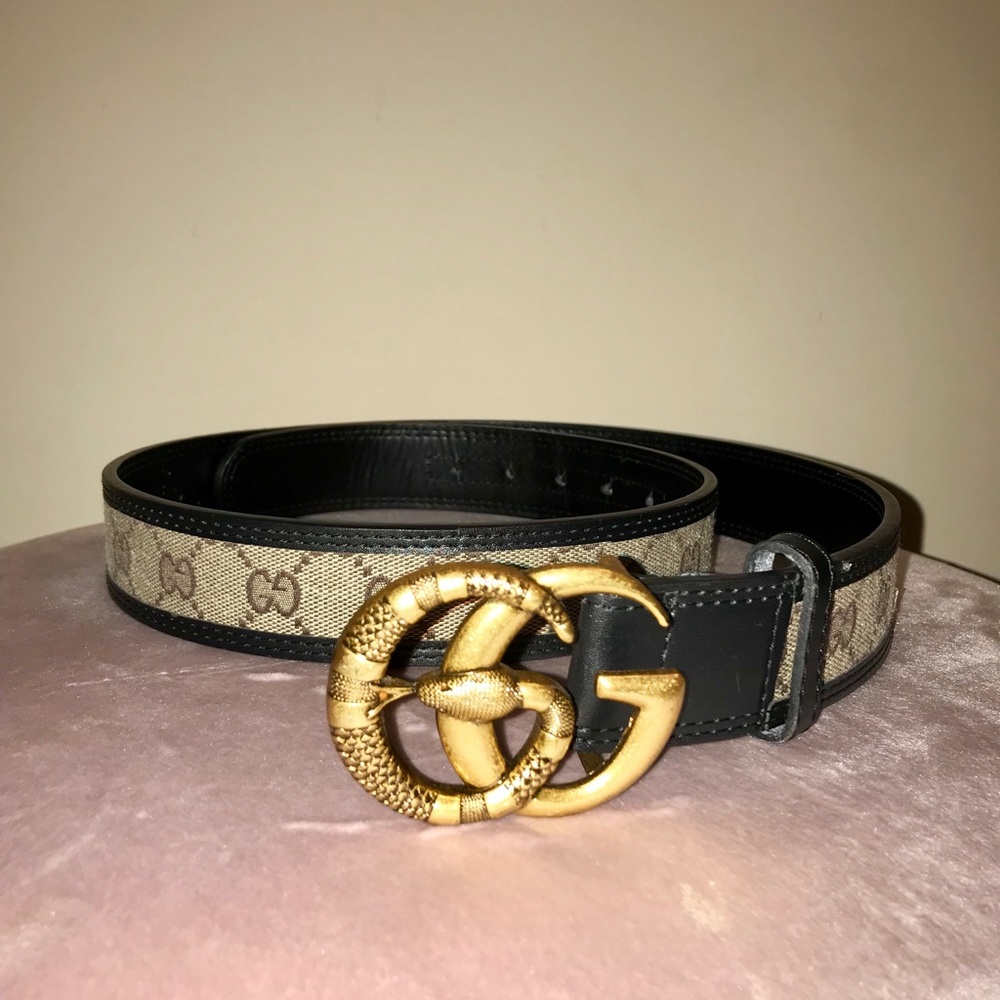 Gucci snake buckle belt size 100